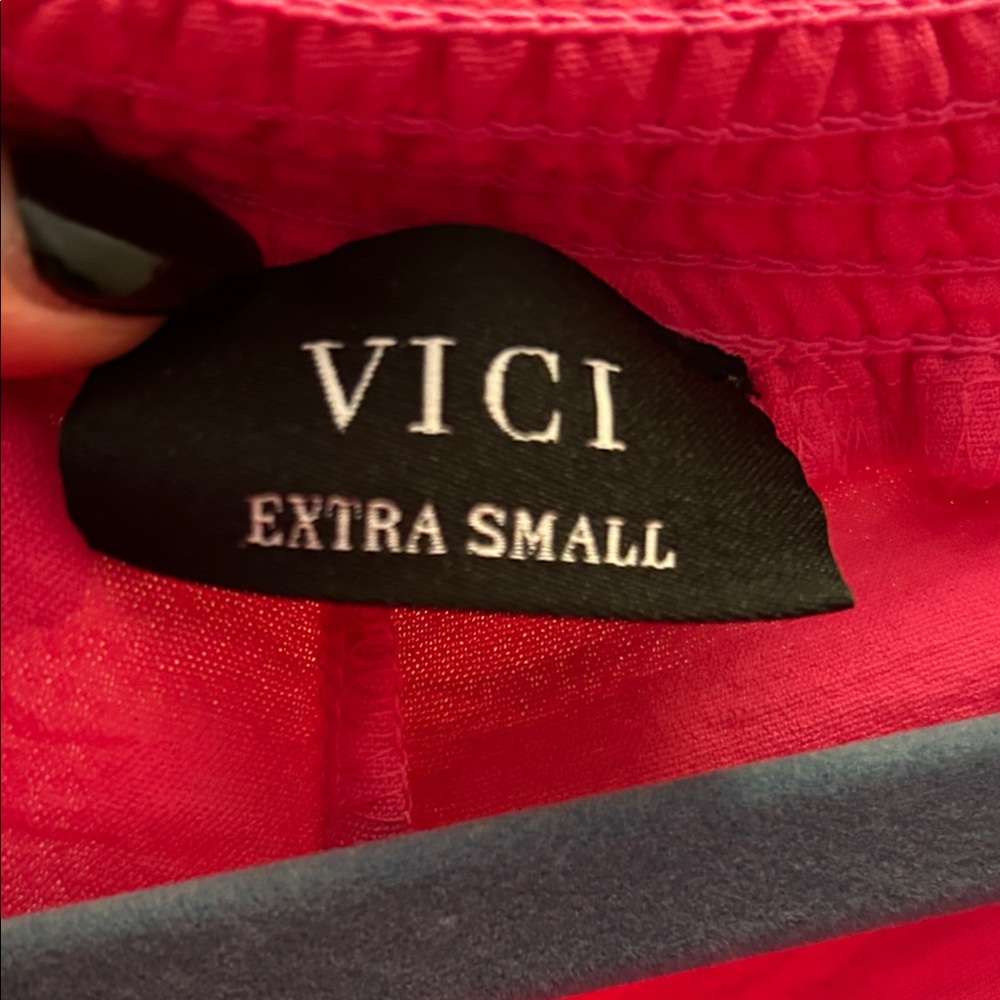 VICI Women's Pink Crop Top & Pants Set - 2 pieces - NWOT - Picture 11 of 13